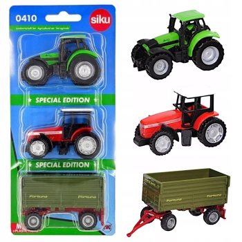 Siku Zestaw 3 pojazdów rolniczych model metal S0410