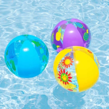 Piłka plażowa dmuchana żółty kwiaty Bestway 31036Ż