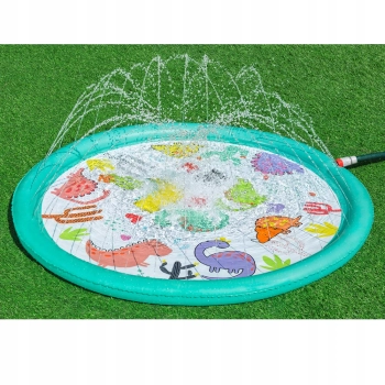 Brodzik mata wodna fontanna 122cm zraszacz dino ślizgawka Bestway 52698