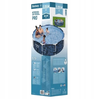 Basen stelażowy ogrodowy okrągły 305 x 66cm Bestway 56985