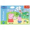 Puzzle Świnka Peppa 60 el. Zabawy w gronie przyjaciół Trefl 17356