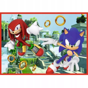 Puzzle 4w1 Sonic Przygody Sonica 4+ Trefl 34625