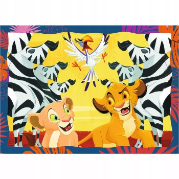 Puzzle 4w1Król Lew Disney Odważny król lew 4+ Trefl 34653