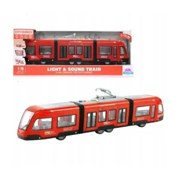 Duży tramwaj dźwięk światła baterie czerwony 930A