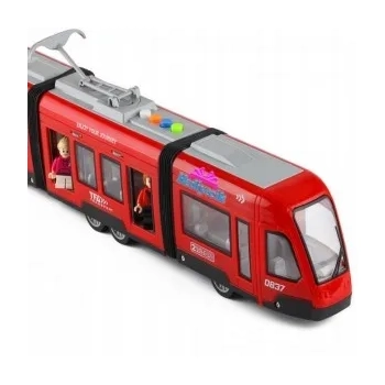 Duży tramwaj dźwięk światła baterie czerwony 930A