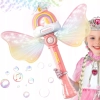 Magiczna różdżka do baniek mydlanych maszynka bańki światło jednorożec P148