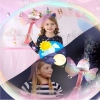 Magiczna różdżka do baniek mydlanych maszynka bańki światło jednorożec P148