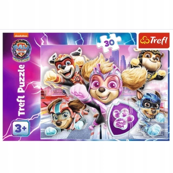 Puzzle Psi Patrol 30 elementów Psi Patrol Bohaterowie Miasta Trefl 18298