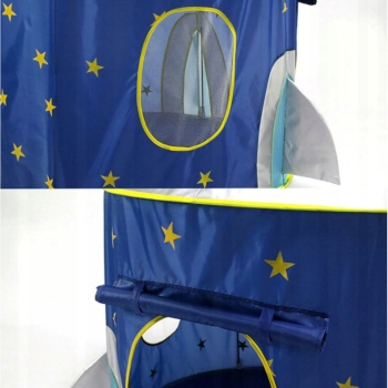 Niebieski namiot rakieta z podłogą 135 cm 001N