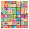 Gruba mata piankowa Eva duże puzzle pankowe 120x120x 1cm alfabet EM2002O