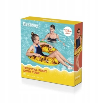 Bestway duże kółko koło do pływania 116x88 cm 36121 ananas