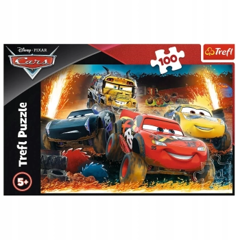 Puzzle Auta DISNEY 100 elementów Puzzle Ekstremalny wyścig Trefl 16358