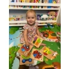Puzzle drewniane edukacyjne klocki dla dzieci 15Mi