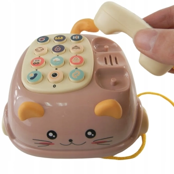 Telefon kotek jeździk dźwięk światło gryzak 215Z