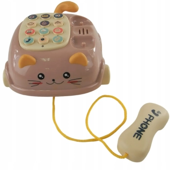 Telefon kotek jeździk dźwięk światło gryzak 215Z