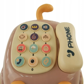 Telefon kotek jeździk dźwięk światło gryzak 215Z