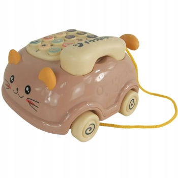 Telefon kotek jeździk dźwięk światło gryzak 215Z