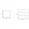 Puzzle piankowe mata eve 10 szt liczby CB-102