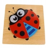 Puzzle drewniane edukacyjne klocki dla dzieci 15B