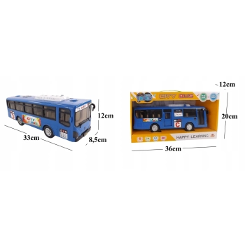 DUŻY AUTOBUS OTWIERANE DRZWI DŹWIĘKI ŚWIATŁA 8915N