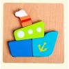 Puzzle drewniane edukacyjne klocki dla dzieci 15Ł