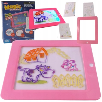ZNIKOPIS MAGICZNA TABLICA LED Z SZABLONAMI 182R