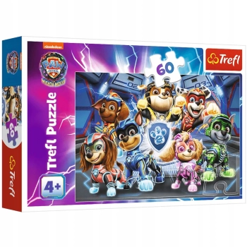 Puzzle Psi Patrol 60 elementów Przygody Bohaterów Miasta Trefl 17385