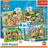 Puzzle 4w1 Psi Patrol wakacyjny 4+ Trefl 34395