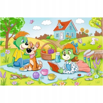 Puzzle Trefl Rodzina Treflików 60 el. Przygody Rodziny Treflików 17394