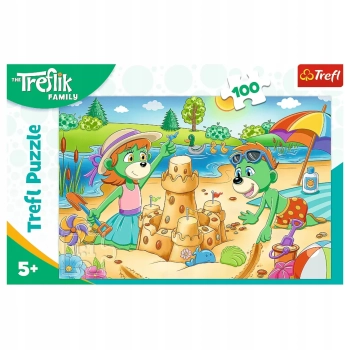 Puzzle Puzzle Rodzina Treflików 100 el. Dzień Treflików Trefl 16470