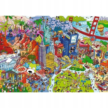 Puzzle Spy Guy Lost Items: USA Rodzina Treflików 500 el. Trefl 37480