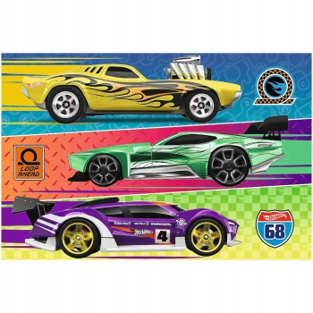 Puzzle Trefl Hot Wheels 60 elementów Wyścig 17389