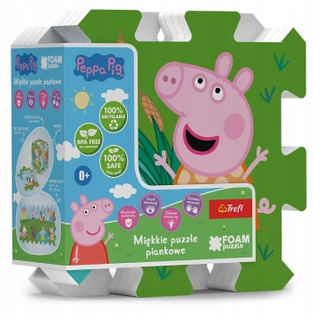 Puzzle piankowe układanka puzzlopianka Świnka Peppa baby 0+ 61612