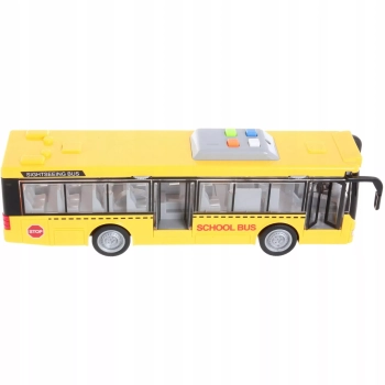 Duży szkolny autobus otwierane drzwi dźwięki światła 1:16 3+ WY910A