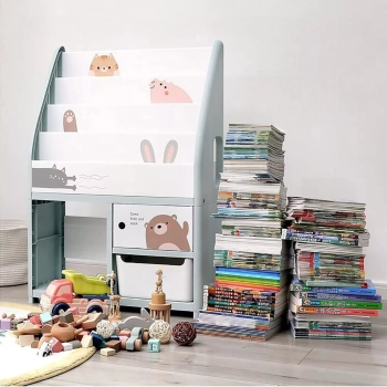 REGAŁ NA KSIĄŻKI PÓŁKA POKÓJ DZIECIĘCY POJEMNIK BS-11110-95
