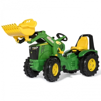 John Deere Traktor na Pedały X-Trac Premium Łyżka Ciche Koła Rolly Toys