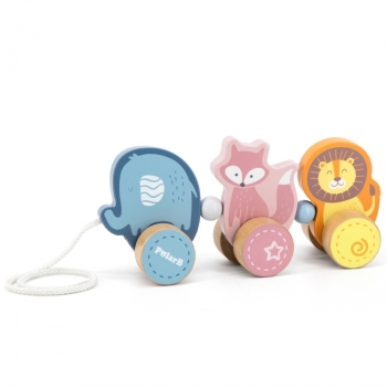 Drewniana zabawka zwierzątka do ciągnięcia Viga Toys Montessori