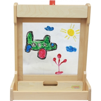MASTERKIDZ Okienko Do Malowania Na Biurko 2 w 1 Statyw Na Tablice