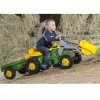 Rolly Toys RollyKid  John Deere Traktor na Pedały z Łyżką i Przyczepą - Zielony