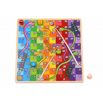 TOOKY TOY Gry Planszowe  Logiczne 2w1 Ludo Chińczyk + Uwolnij Zwierzątka