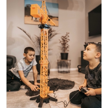 WOOPIE Dźwig Żuraw Zdalnie Sterowany 103 cm R/C Ciężarówka Koparka  + 4 Akc.