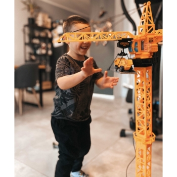 WOOPIE Dźwig Żuraw Zdalnie Sterowany 103 cm R/C Ciężarówka Koparka  + 4 Akc.