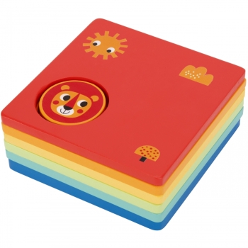 Tooky Toy Edukacyjne Pudełko Montessori Sorter Puzzle Liczydło Nauka Kolorów Ułamków 6w1 od 2 lat