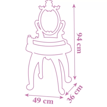 SMOBY Disney Princess Toaletka 2w1 + 10 akcesoriów