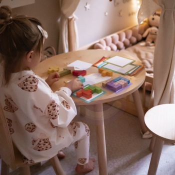 Tooky Toy Układanka Klocki Tetris 10 Poziomów Trudności 22 el.