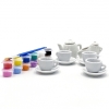WOOPIE Zestaw Serwis do Herbaty Ceramiczny do Malowania