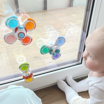 WOOPIE BABY Spinner Zabawka Sensoryczna Rakieta Kosmita Ufo 3 szt.