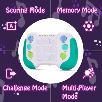 WOOPIE Elektroniczna Gra Zręcznościowa Pop-It Fidget Toy Gamepad Niebieski