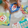 TOOKY TOY Drewniana Układanka Klocki Kołki Wzory Zwierząt do Odtworzenia Certyfikat FSC