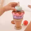 TOOKY TOY Lody Drewniane Układanka Cukiernik dla Dzieci 12 el.